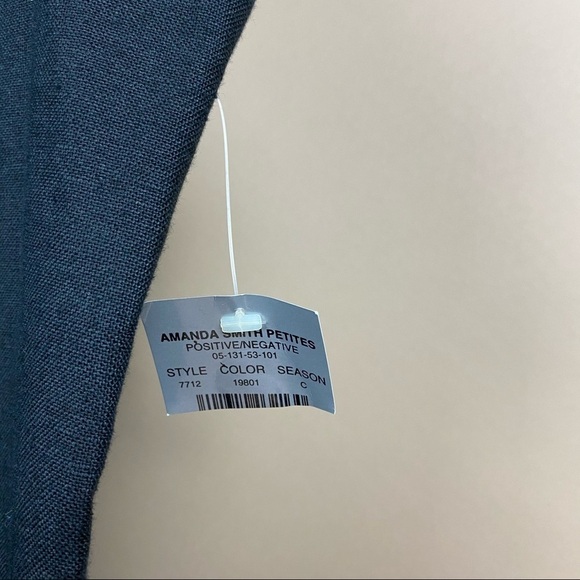 NEW Amanda Smith 100% Linen Black Shift Dress Size 8 Petite Career Modern - Picture 7 of 9